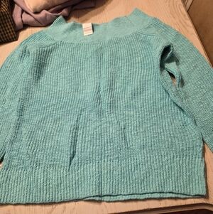 Gap Women's Lightweight Aqua Knit Sweater Medium NWT
